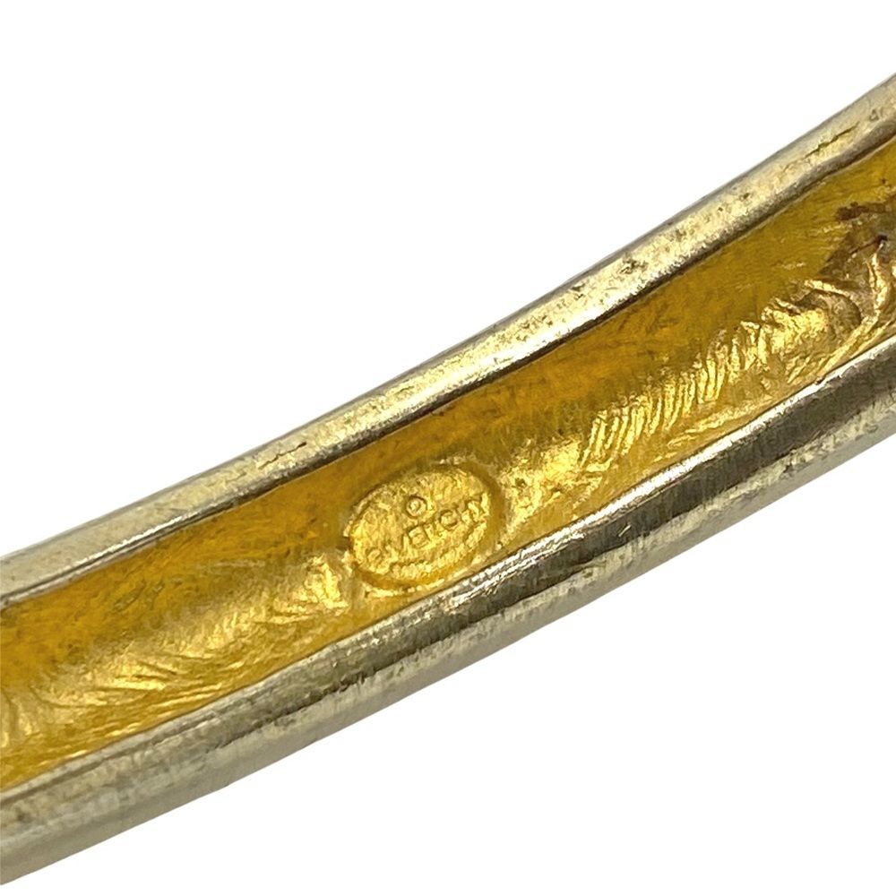 Vintage Givenchy Gold Matte Etruscan-Revival Bangle Bracelet - Picture 5 of 6